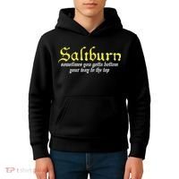 Saltburn Sometimes You Gotta Bottom Your Way To The Top Kids Hoodie thumb 4