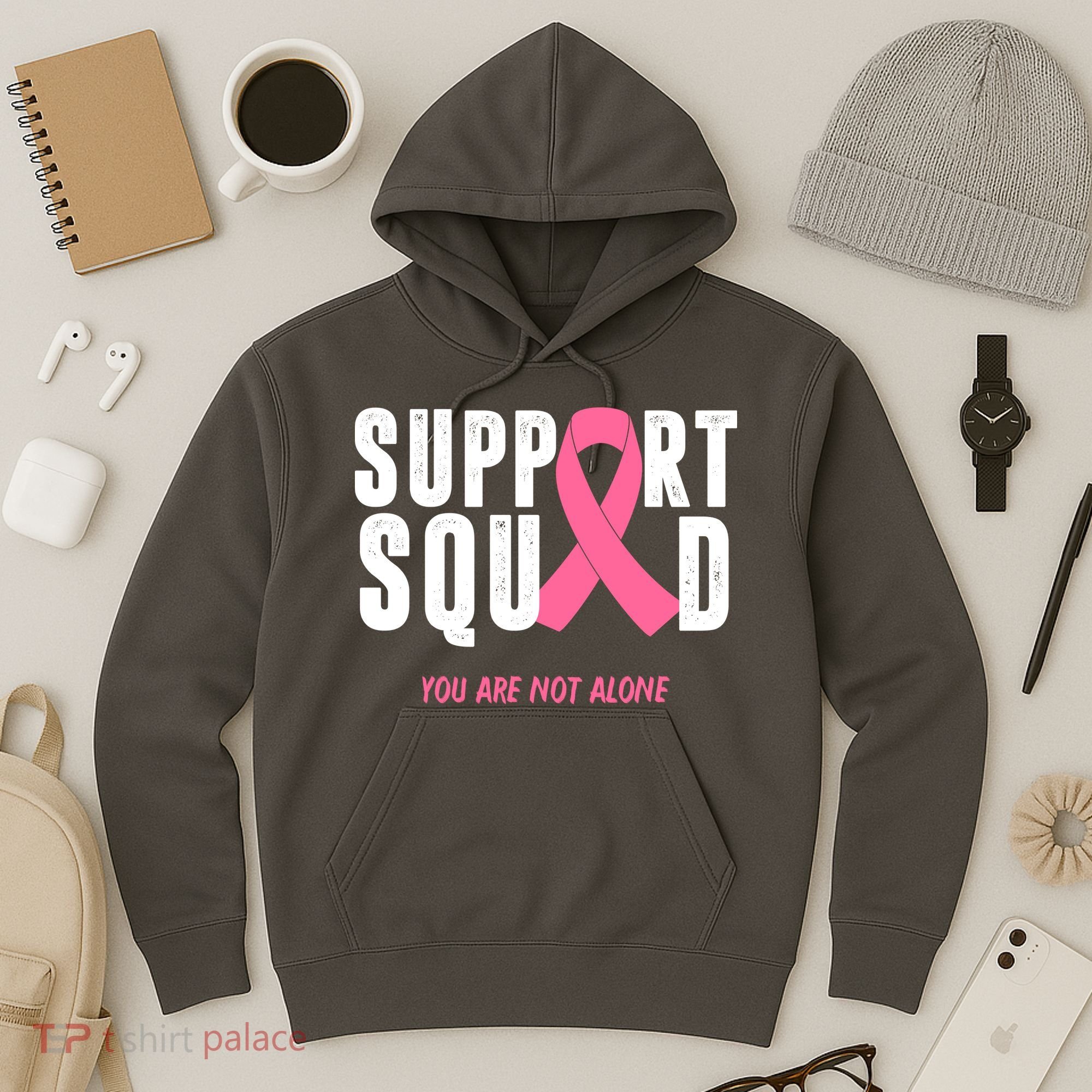Support Squad You Are Not Alone Cancer Hoodie
