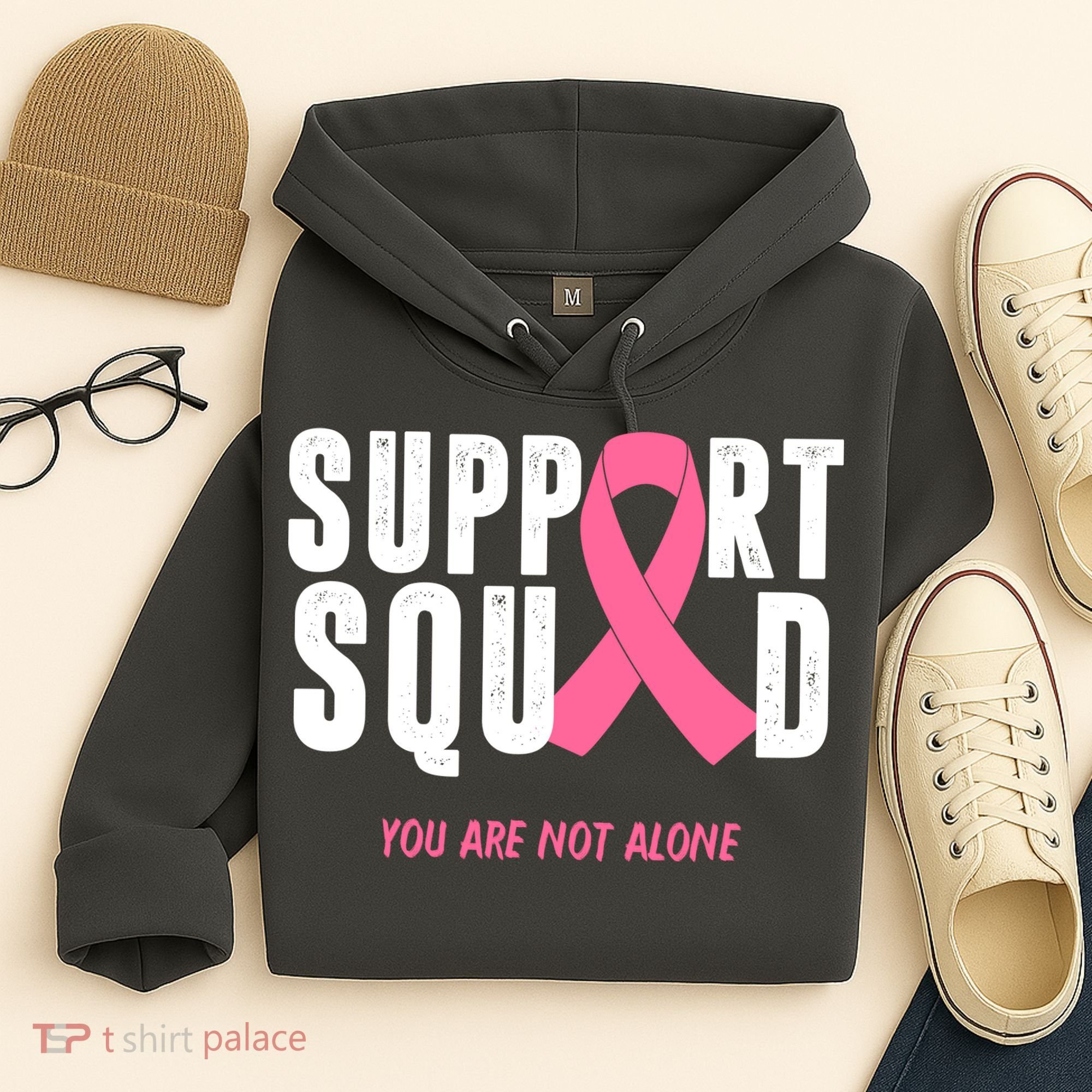 Support Squad You Are Not Alone Cancer Hoodie