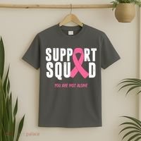 Support Squad You Are Not Alone Cancer T-Shirt thumb 2
