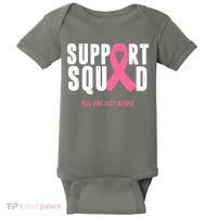 Support Squad You Are Not Alone Cancer Baby Bodysuit thumb 0