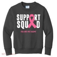 Support Squad You Are Not Alone Cancer Kids Sweatshirt thumb 0