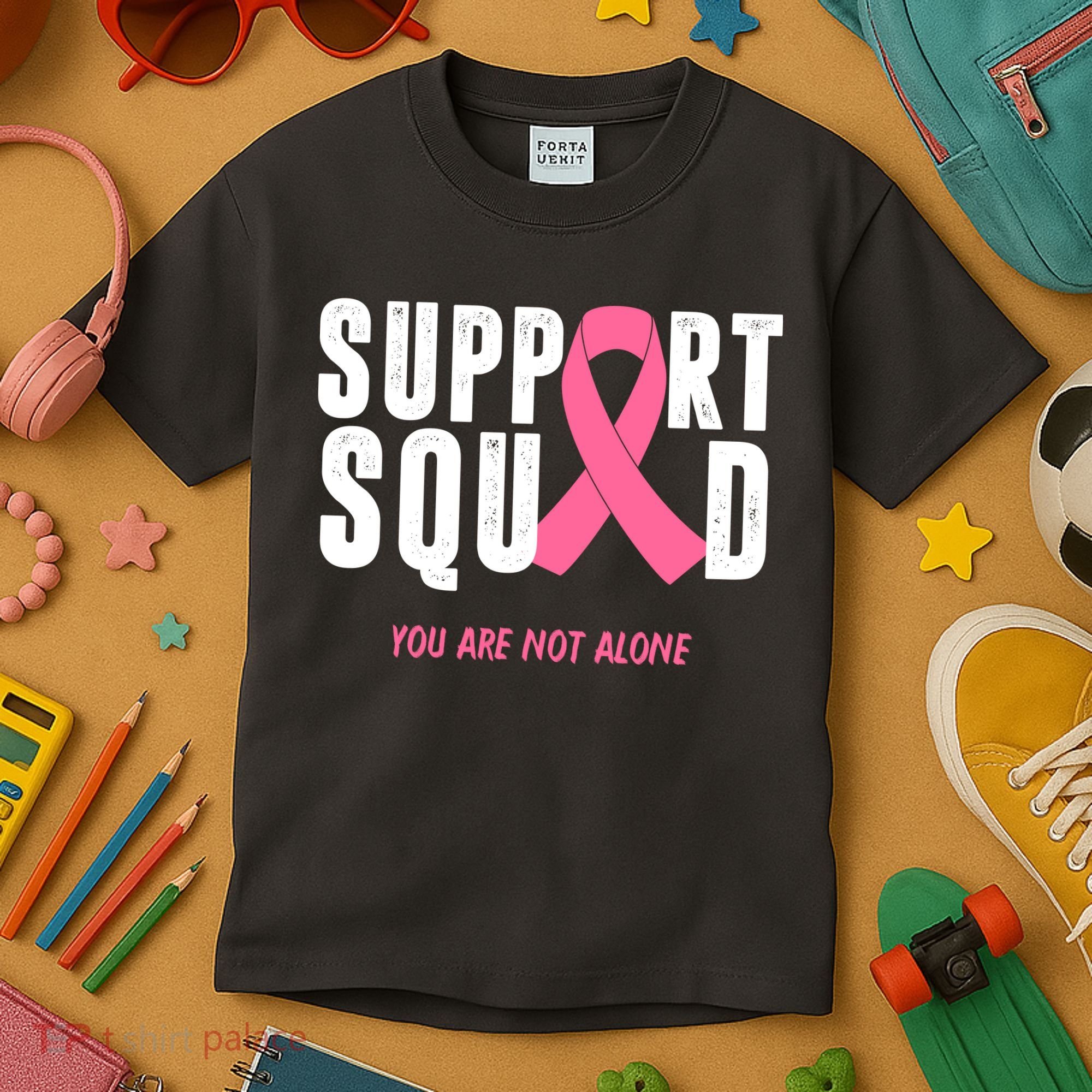 Support Squad You Are Not Alone Cancer Kids T-Shirt