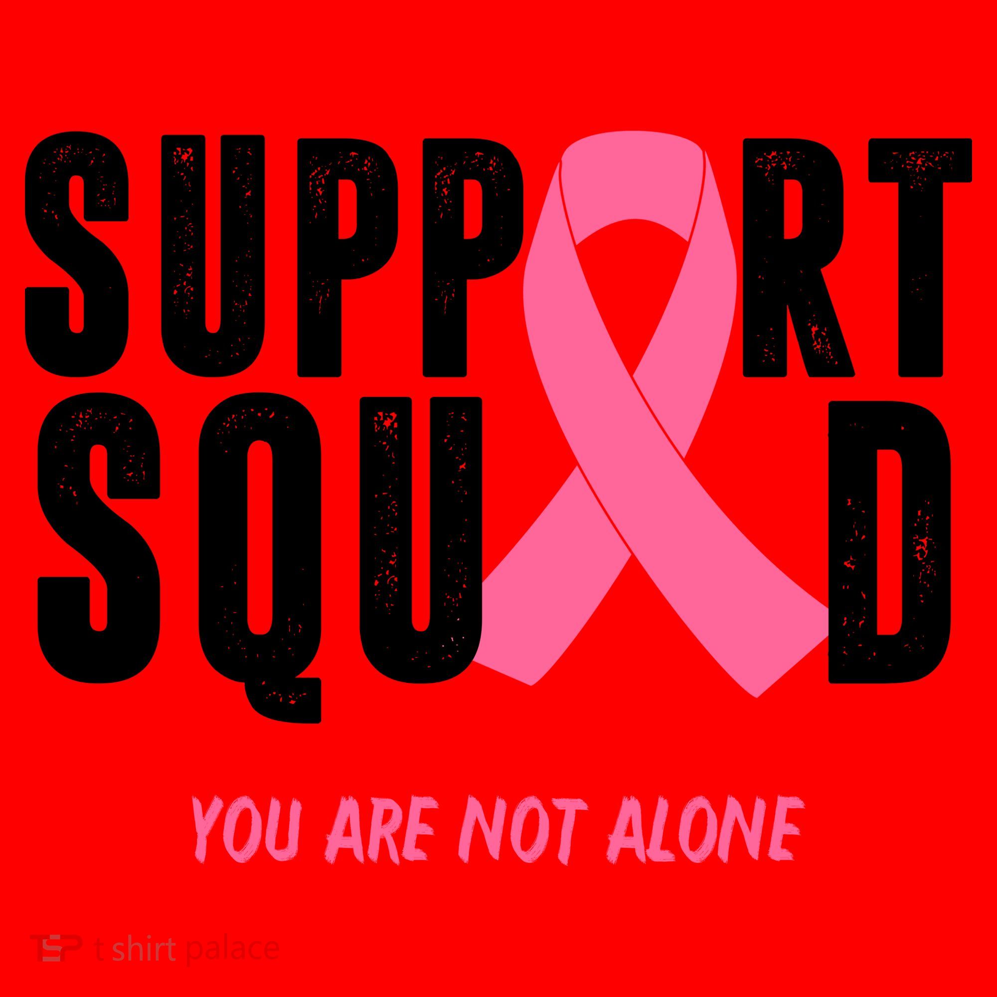 Support Squad You Are Not Alone Cancer Santa Hat