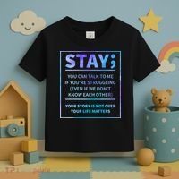 Stay Semicolon Your Life Matters Suicide Prevention Awareness Toddler T-Shirt thumb 3