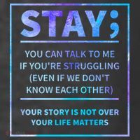 Stay Semicolon Your Life Matters Suicide Prevention Awareness Women's Hoodie thumb 2