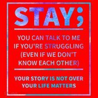 Stay Semicolon Your Life Matters Suicide Prevention Awareness Santa Hat thumb 1
