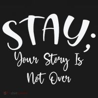 Stay Semicolon Your Story Is Not Over Suicide Prevention Awareness Sweatshirt thumb 3