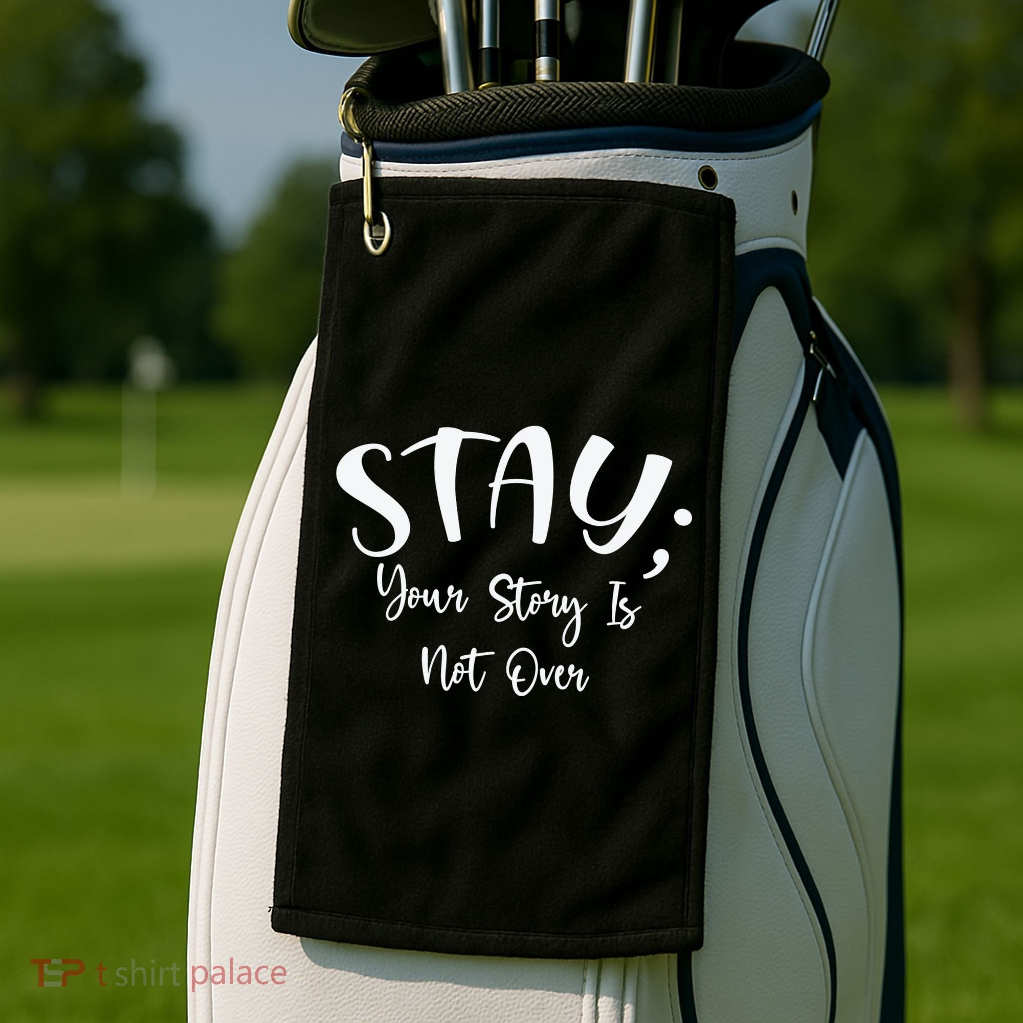 Stay Semicolon Your Story Is Not Over Suicide Prevention Awareness Golf Towel