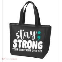 Stay Strong Your Story Isnt Over Yet Suicide Prevention Tote Bag thumb 3