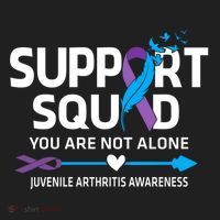 Support Squad You Are Not Alone Juvenile Arthritis Awareness Gift Women's Sweatshirt thumb 2