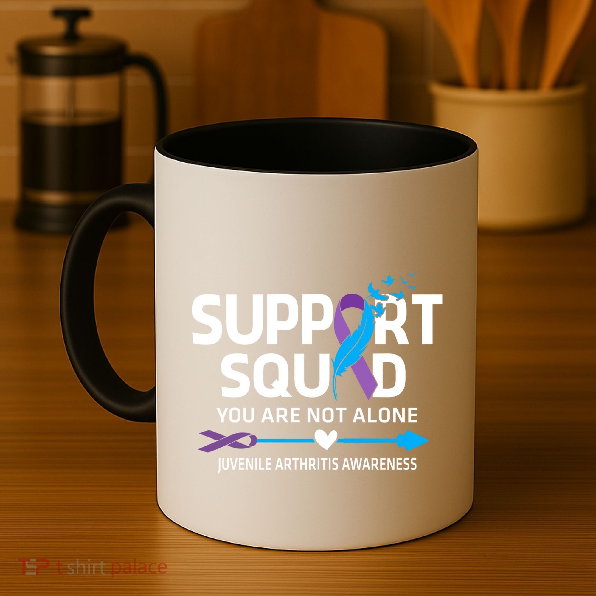 Support Squad You Are Not Alone Juvenile Arthritis Awareness Gift Coffee Mug