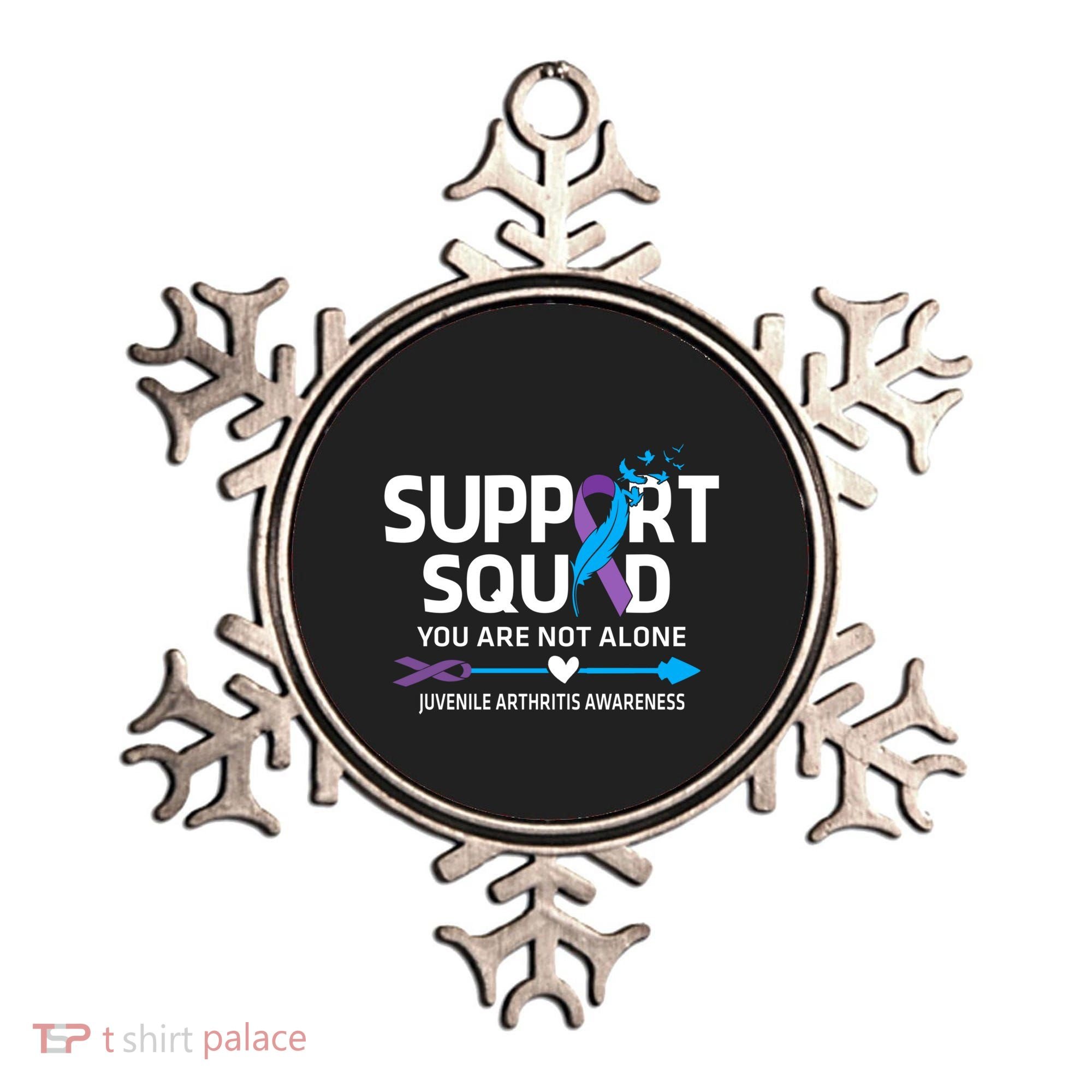Support Squad You Are Not Alone Juvenile Arthritis Awareness Gift Ornament