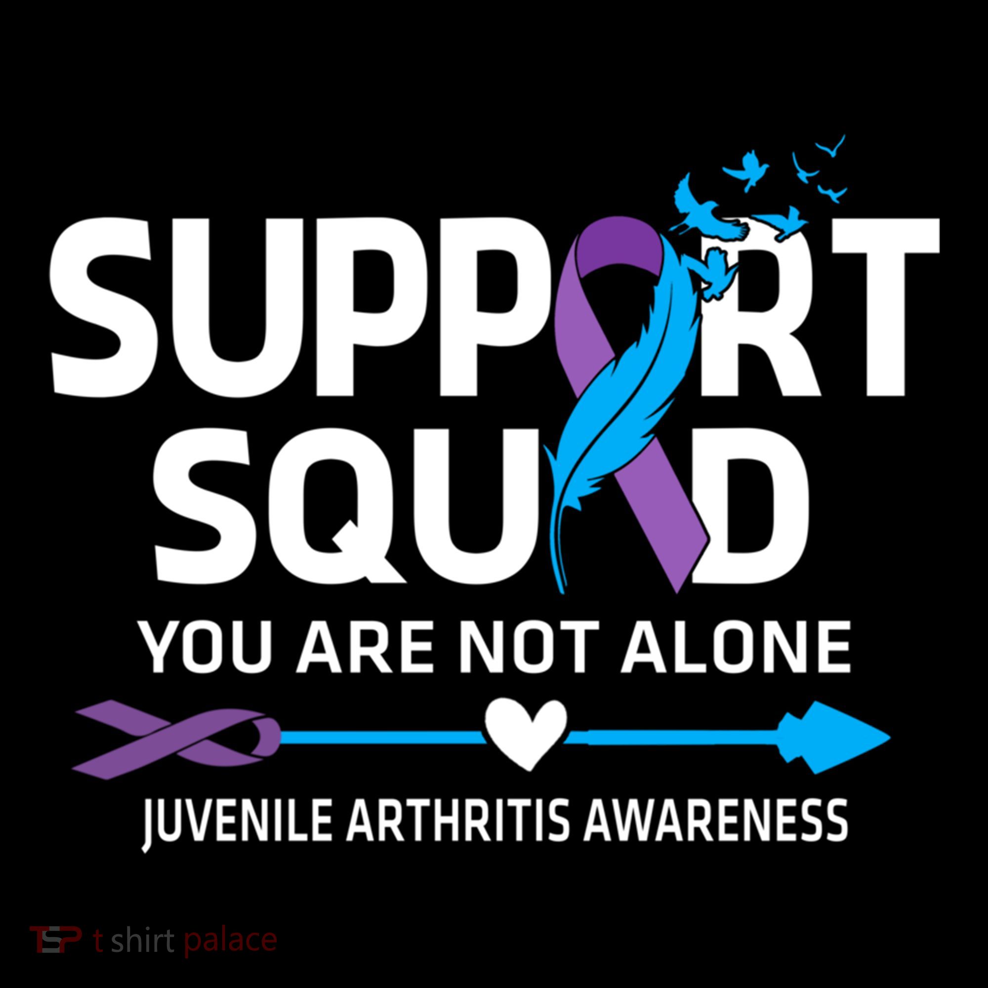 Support Squad You Are Not Alone Juvenile Arthritis Awareness Gift Ornament