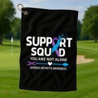 Support Squad You Are Not Alone Juvenile Arthritis Awareness Gift Golf Towel thumb 1