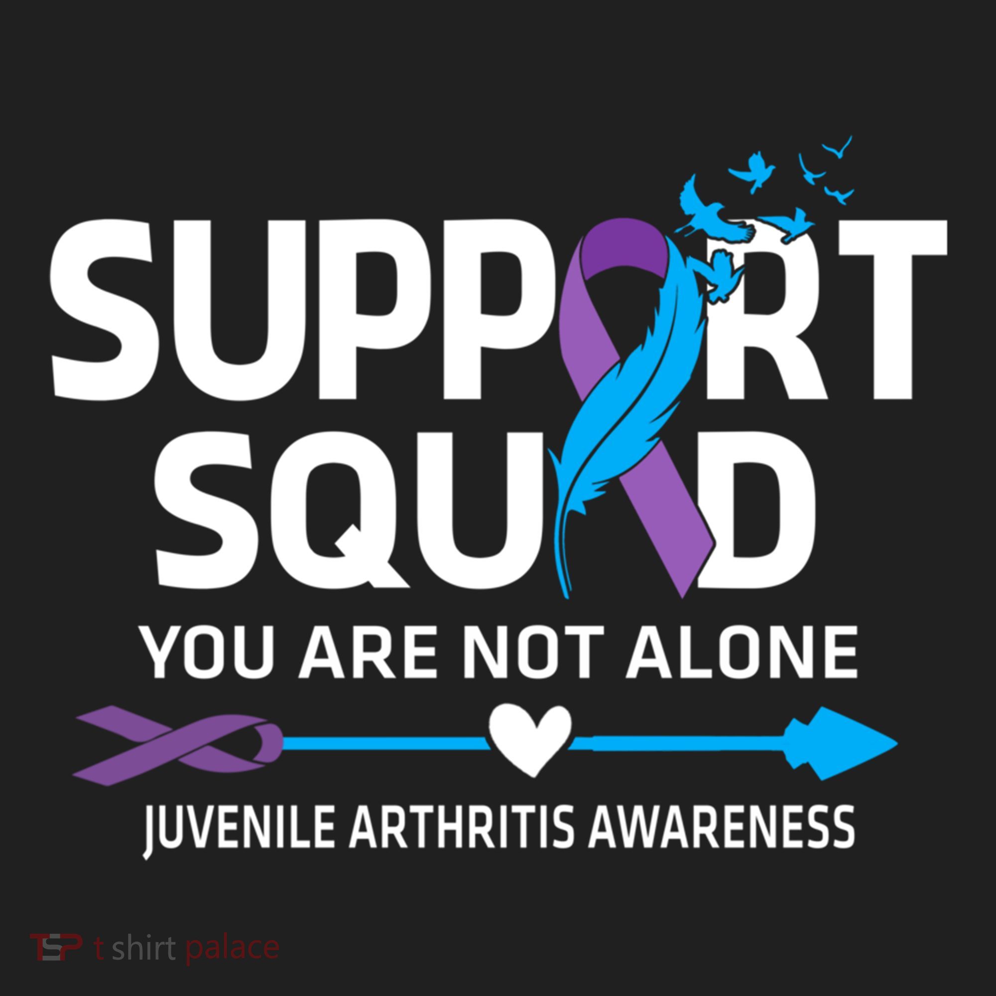 Support Squad You Are Not Alone Juvenile Arthritis Awareness Gift Golf Towel