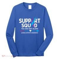 Support Squad You Are Not Alone Juvenile Arthritis Awareness Gift Long Sleeve Shirt thumb 0