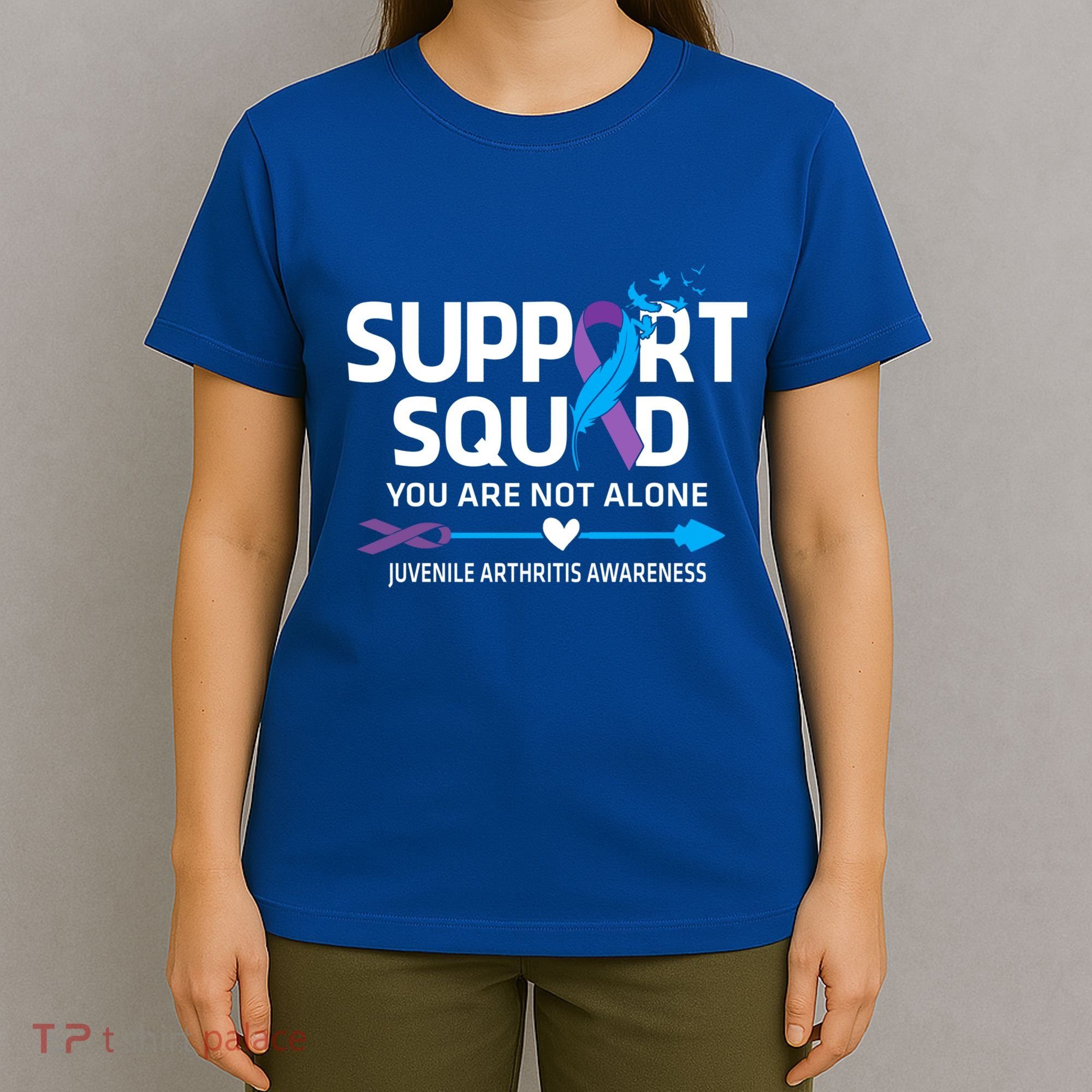 Support Squad You Are Not Alone Juvenile Arthritis Awareness Gift T-Shirt