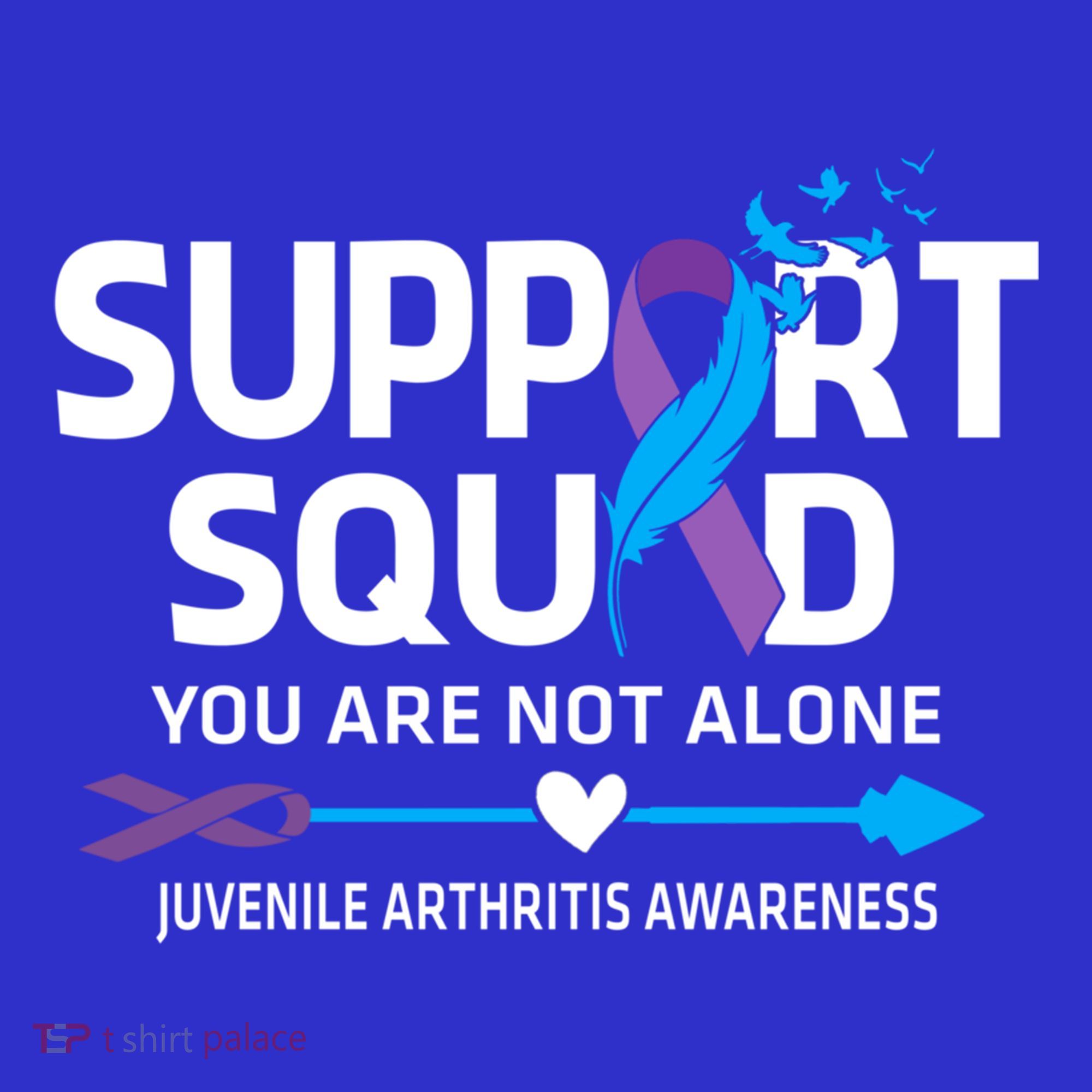 Support Squad You Are Not Alone Juvenile Arthritis Awareness Gift Visor