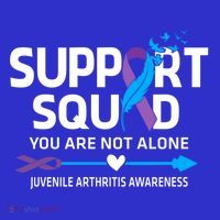 Support Squad You Are Not Alone Juvenile Arthritis Awareness Gift Women's Long Sleeve Shirt thumb 2