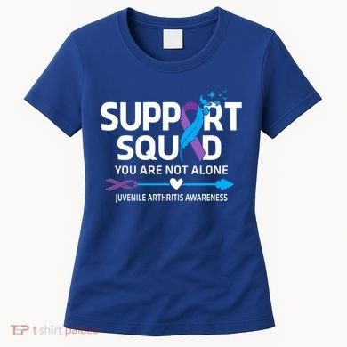 Support Squad You Are Not Alone Juvenile Arthritis Awareness Gift Women's T-Shirt