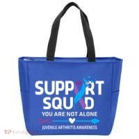 Support Squad You Are Not Alone Juvenile Arthritis Awareness Gift Tote Bag thumb 0