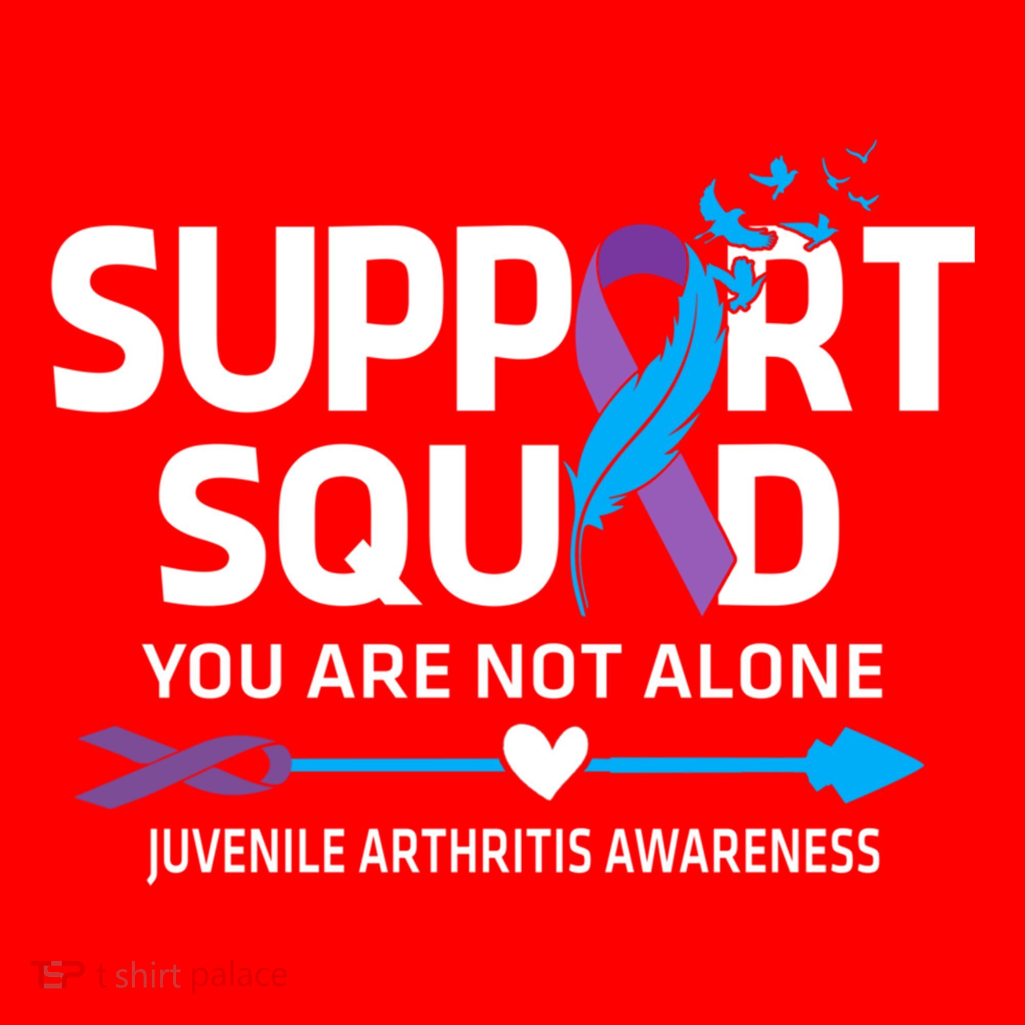Support Squad You Are Not Alone Juvenile Arthritis Awareness Gift Santa Hat