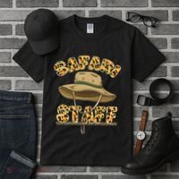 Safari Staff Zoo Keeper Themed Birthday Party Tall T-Shirt thumb 3