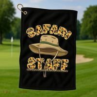 Safari Staff Zoo Keeper Themed Birthday Party Golf Towel thumb 1