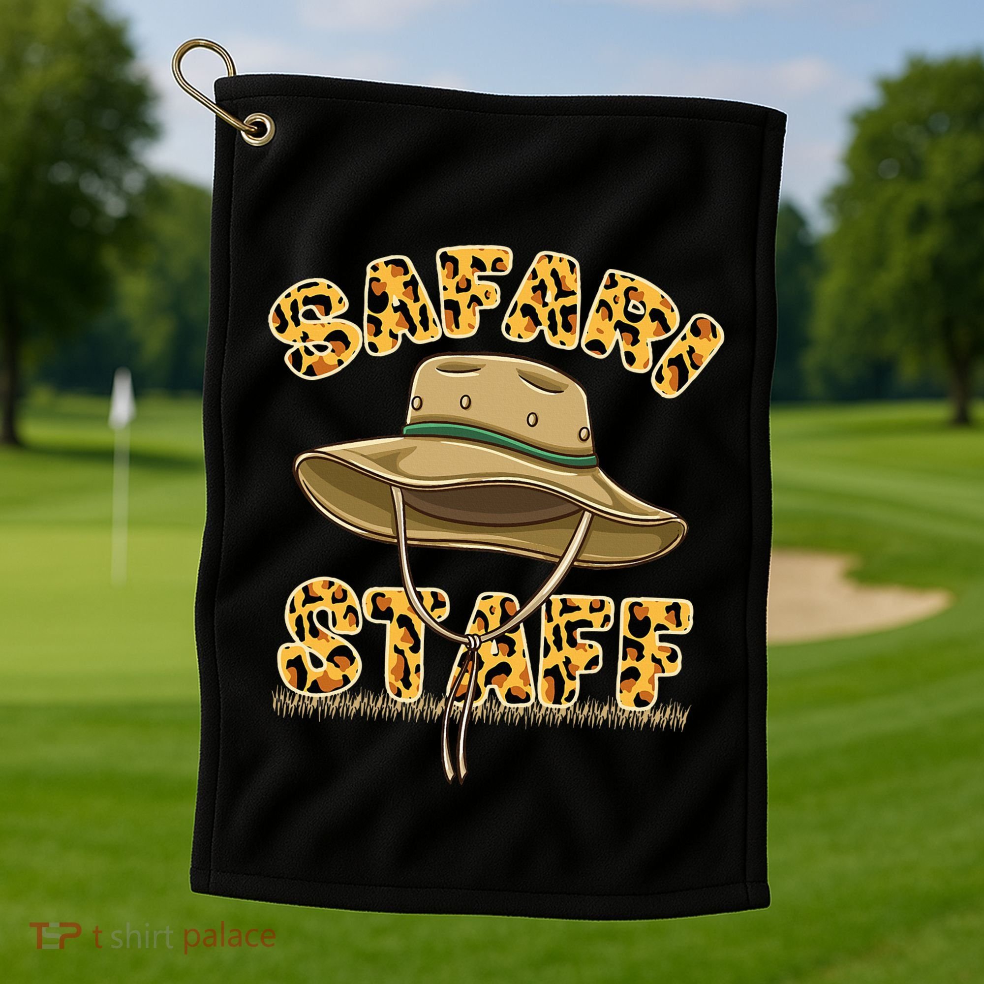 Safari Staff Zoo Keeper Themed Birthday Party Golf Towel