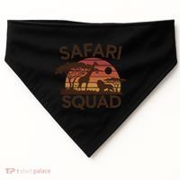 Safari Squad Zoo Family Matching Gift USA-Made Doggie Bandana thumb 0