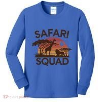 Safari Squad Zoo Family Matching Gift Kids Long Sleeve Shirt thumb 0