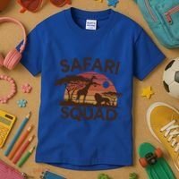 Safari Squad Zoo Family Matching Gift Kids T-Shirt thumb 3