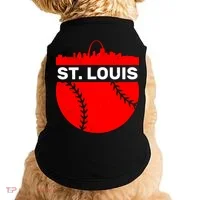 St. Louis Baseball Skyline City Doggie Tank thumb 0