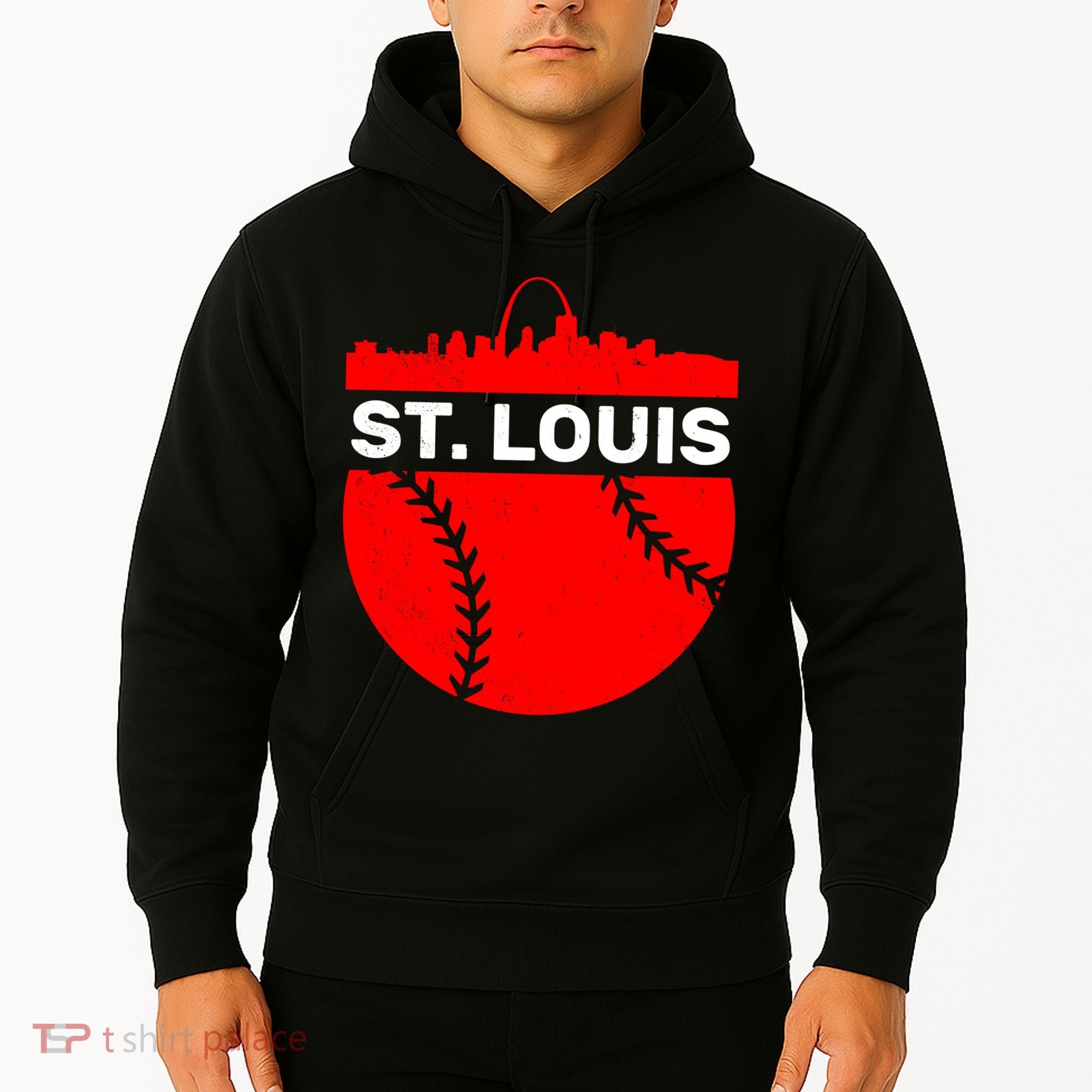 St. Louis Baseball Skyline City Hoodie