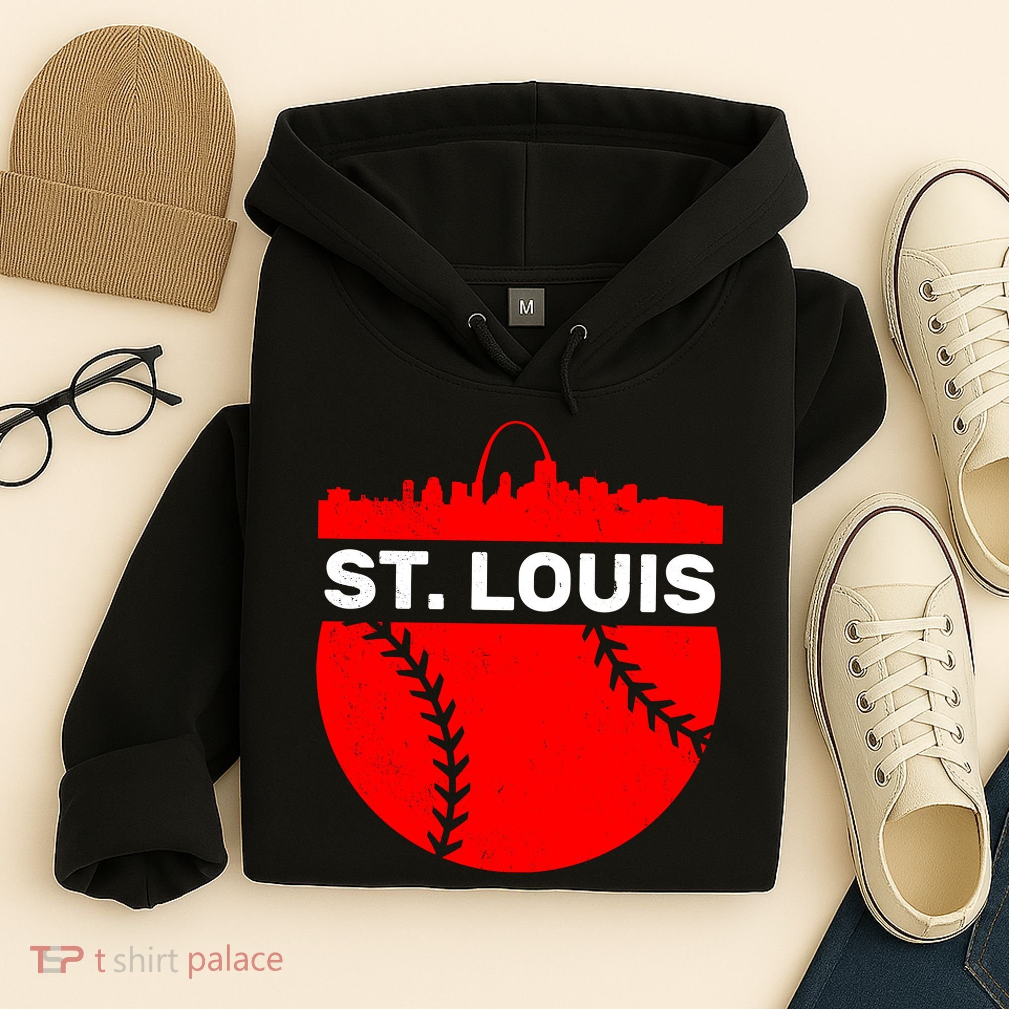 St. Louis Baseball Skyline City Hoodie
