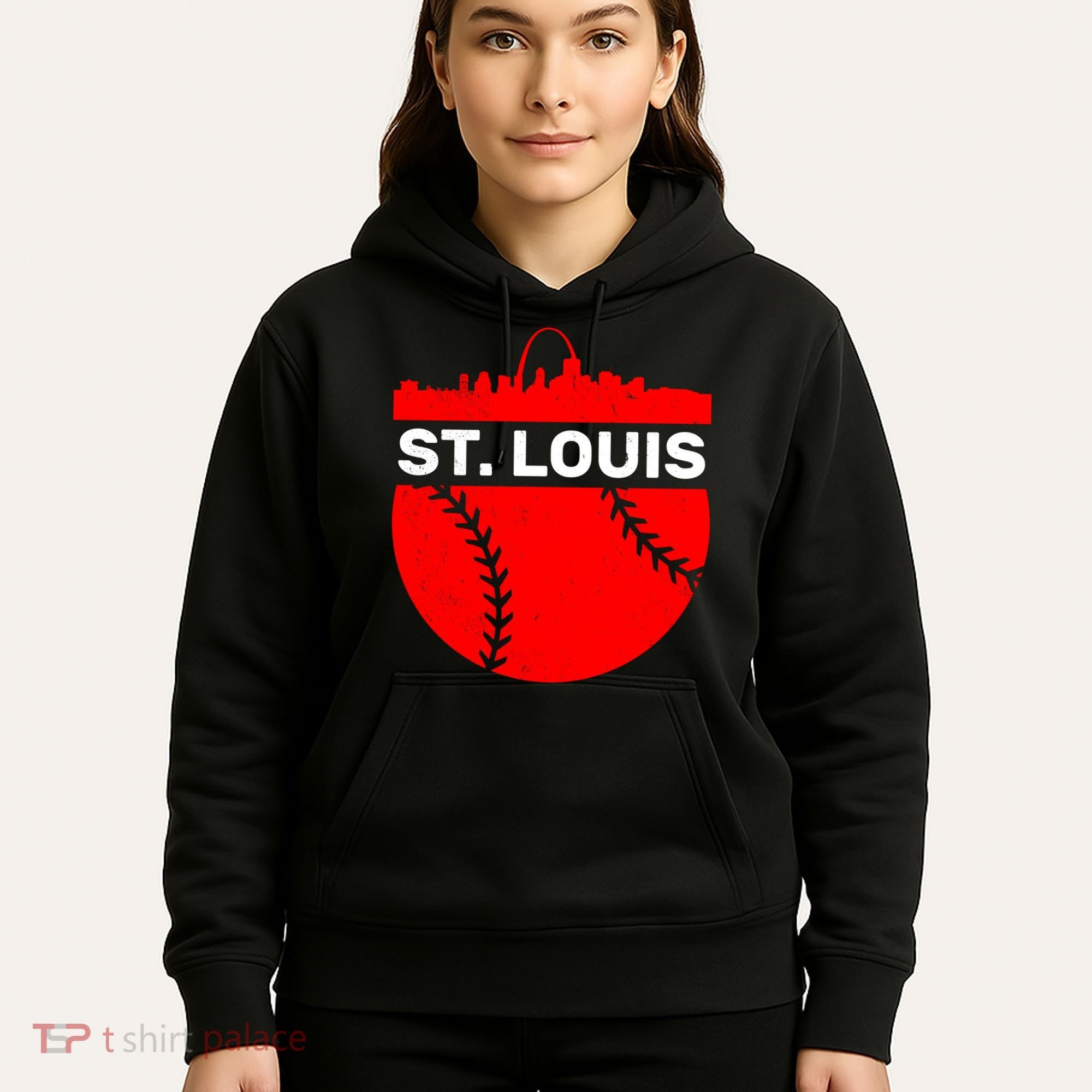 St. Louis Baseball Skyline City Hoodie