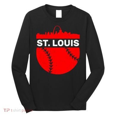 St. Louis Baseball Skyline City Long Sleeve Shirt