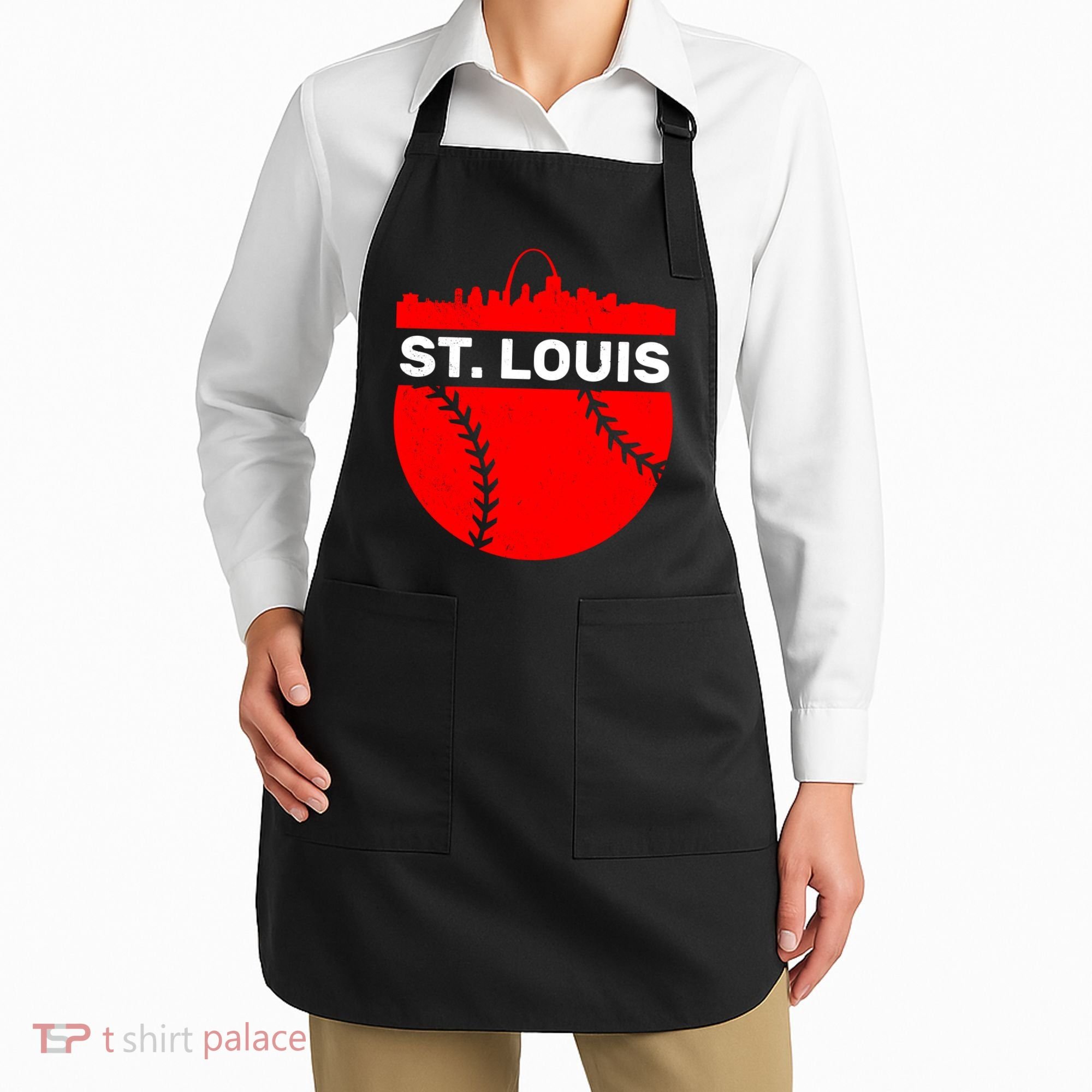 St. Louis Baseball Skyline City Apron