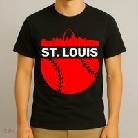 St. Louis Baseball Skyline City T-Shirt thumb 3