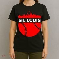 St. Louis Baseball Skyline City T-Shirt thumb 4