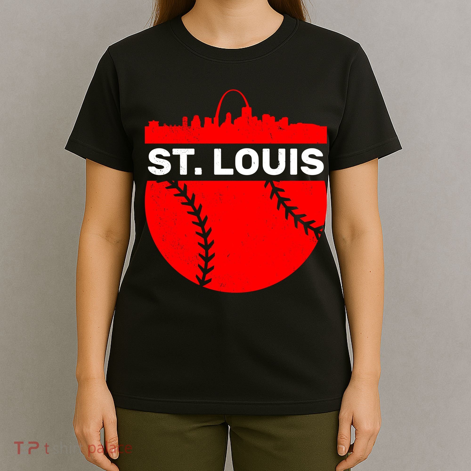 St. Louis Baseball Skyline City T-Shirt