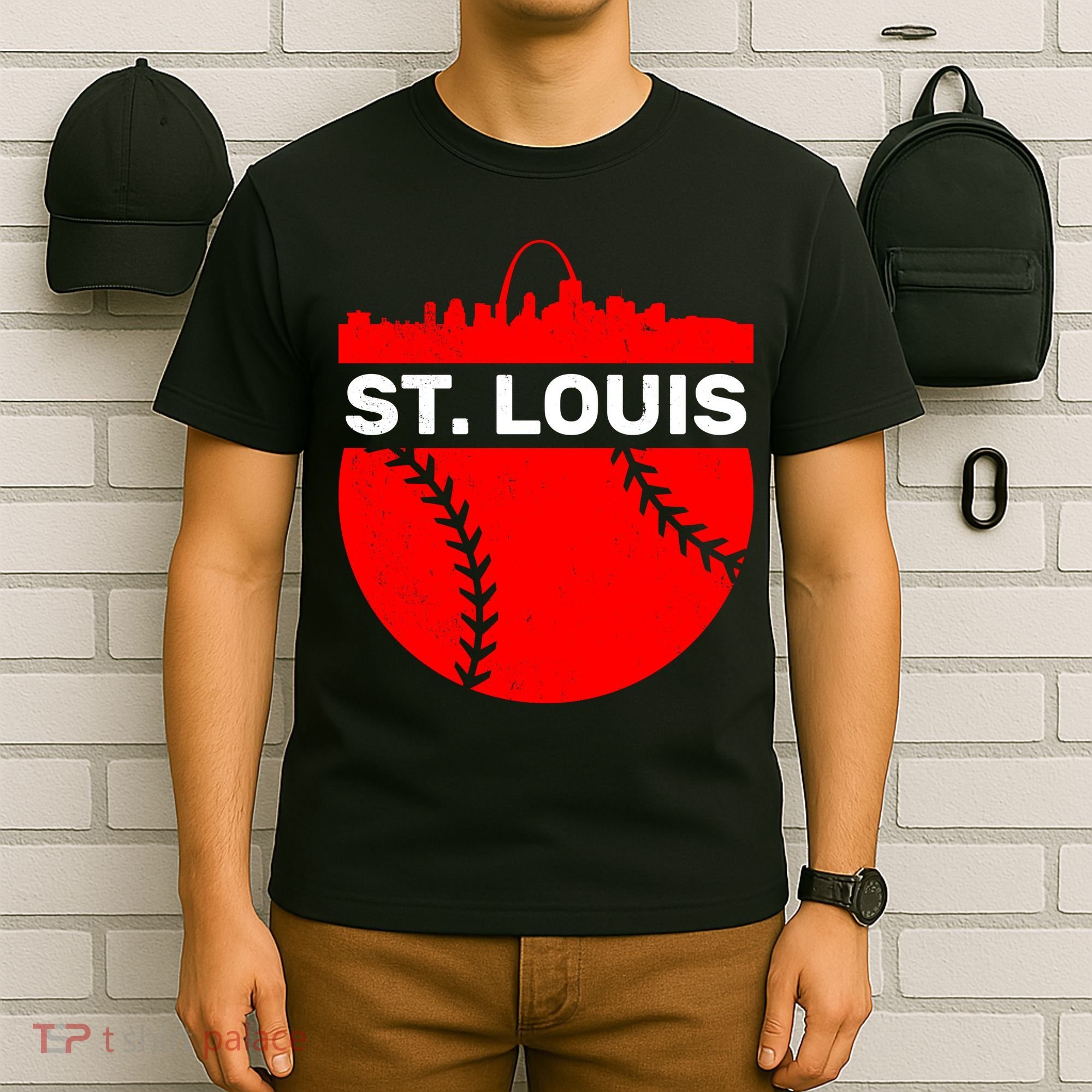 St. Louis Baseball Skyline City T-Shirt