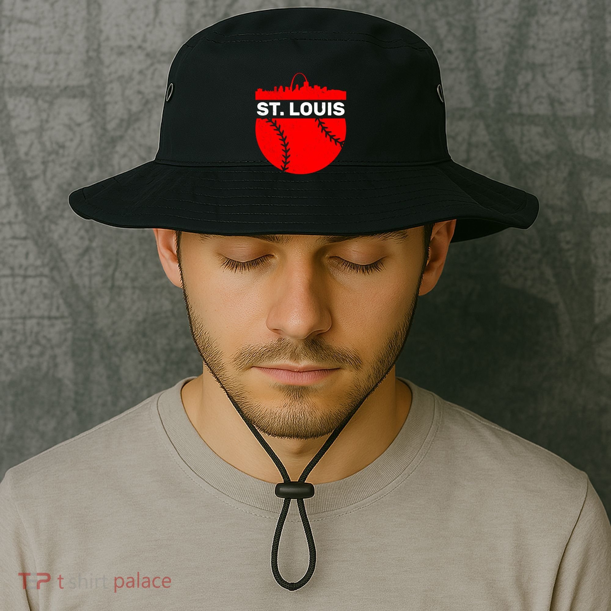 St. Louis Baseball Skyline City Bucket Hat
