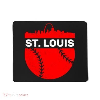 St. Louis Baseball Skyline City Mousepad