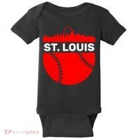 St. Louis Baseball Skyline City Baby Bodysuit thumb 0