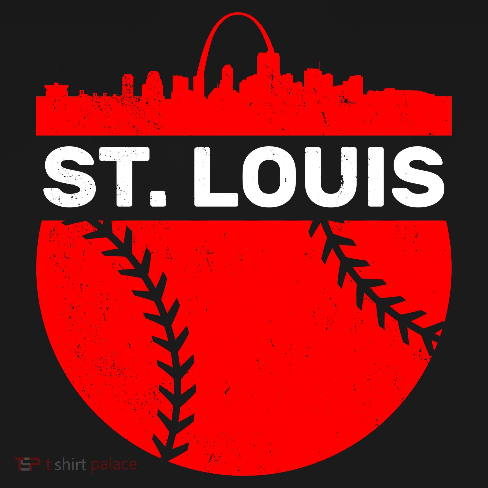 St. Louis Baseball Skyline City Baby Bodysuit