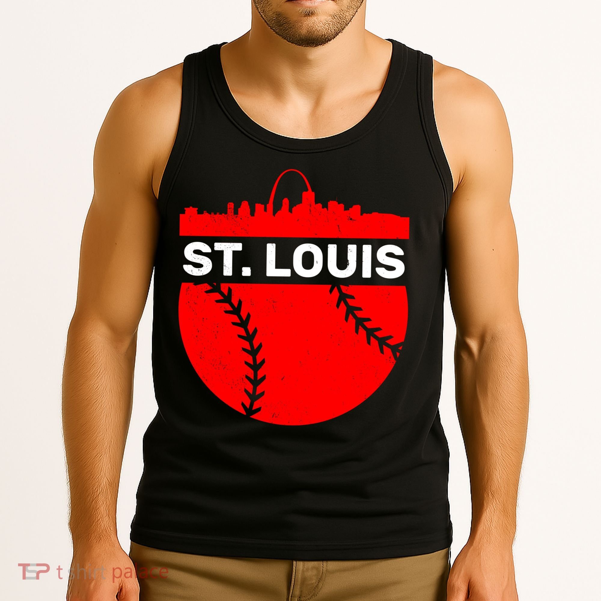 St. Louis Baseball Skyline City Tank Top
