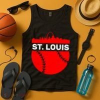 St. Louis Baseball Skyline City Tank Top thumb 4