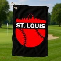 St. Louis Baseball Skyline City Golf Towel thumb 1